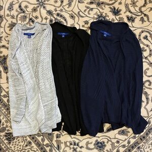 Apt 9 Women's Open-Front Cardigan Sweater - Navy, Black, Light Gray